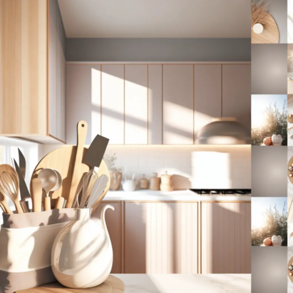 Przytulna kuchnia z eleganckimi akcesoriami CookCase na blacie