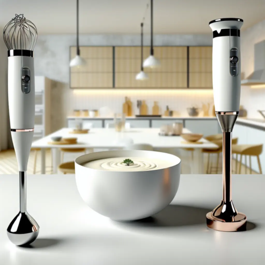 Blender ręczny z trzepaczką i rozdrabniaczem