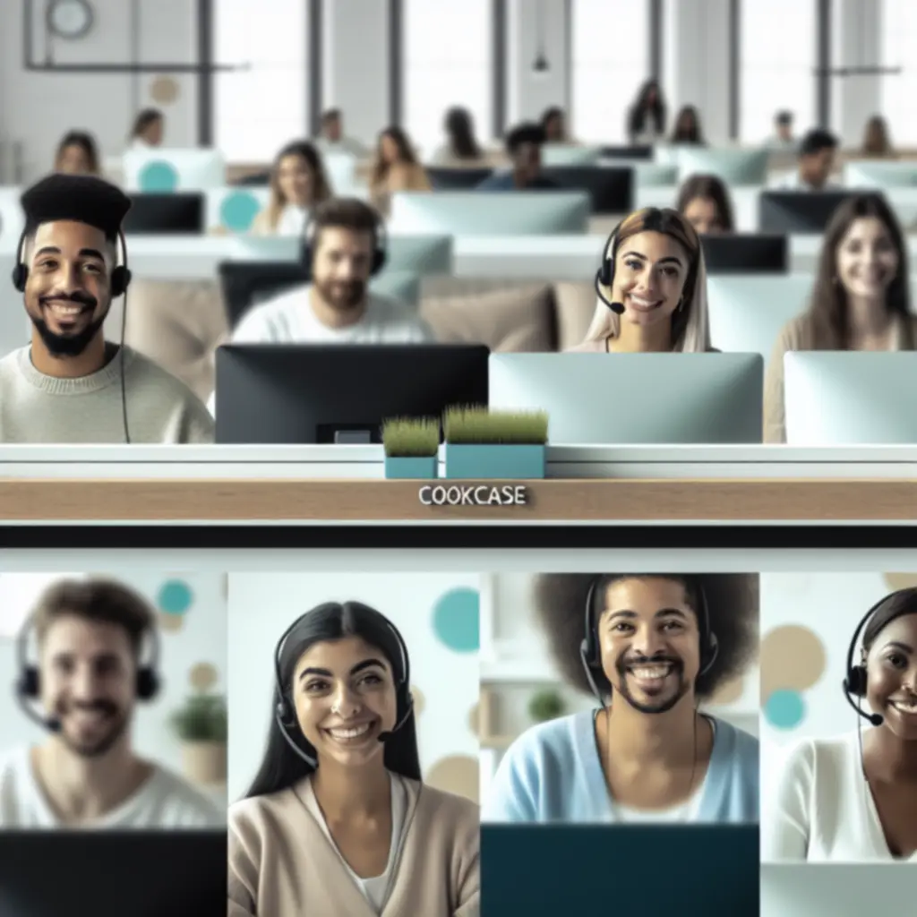 Zespół wsparcia CookCase przy stanowisku obsługi klienta