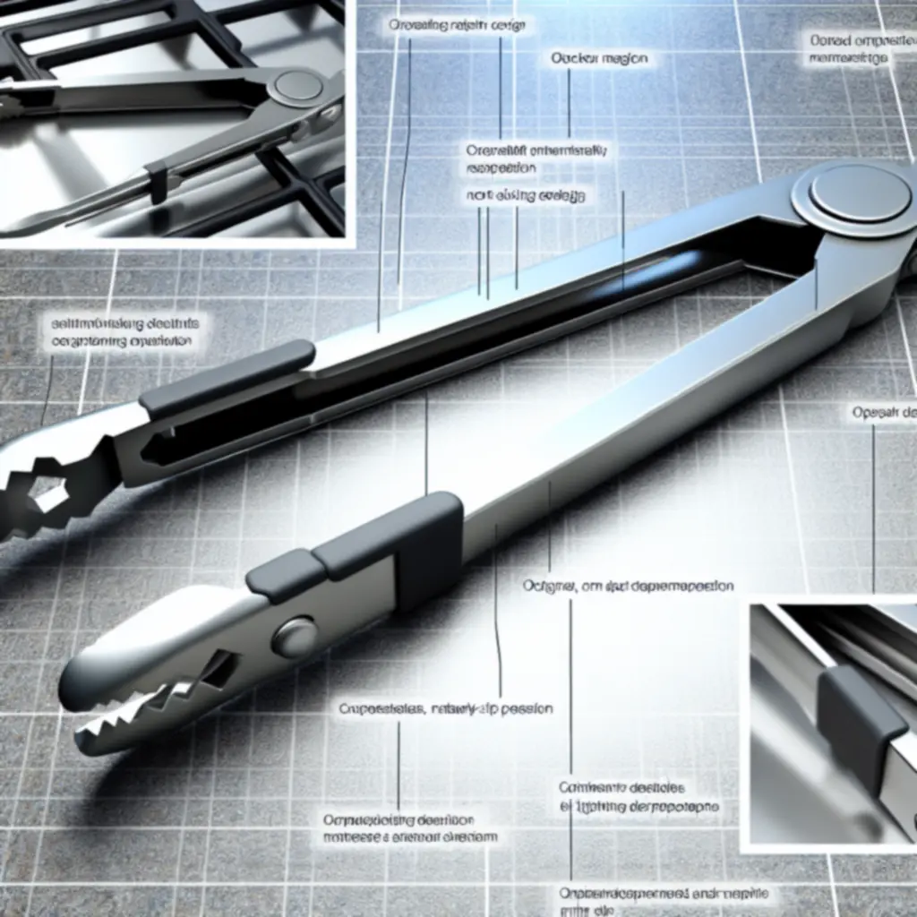 Szczypce kuchenne z blokadą, długość 30 cm