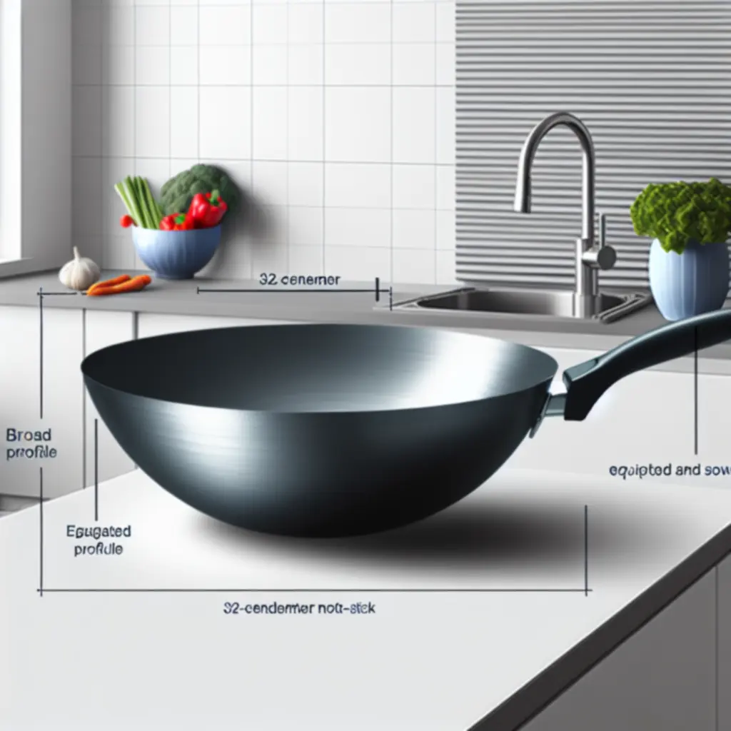 Wok 32 cm Fusion z powłoką nieprzywieralną